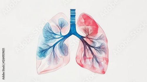 The human lungs icon isolated on white background