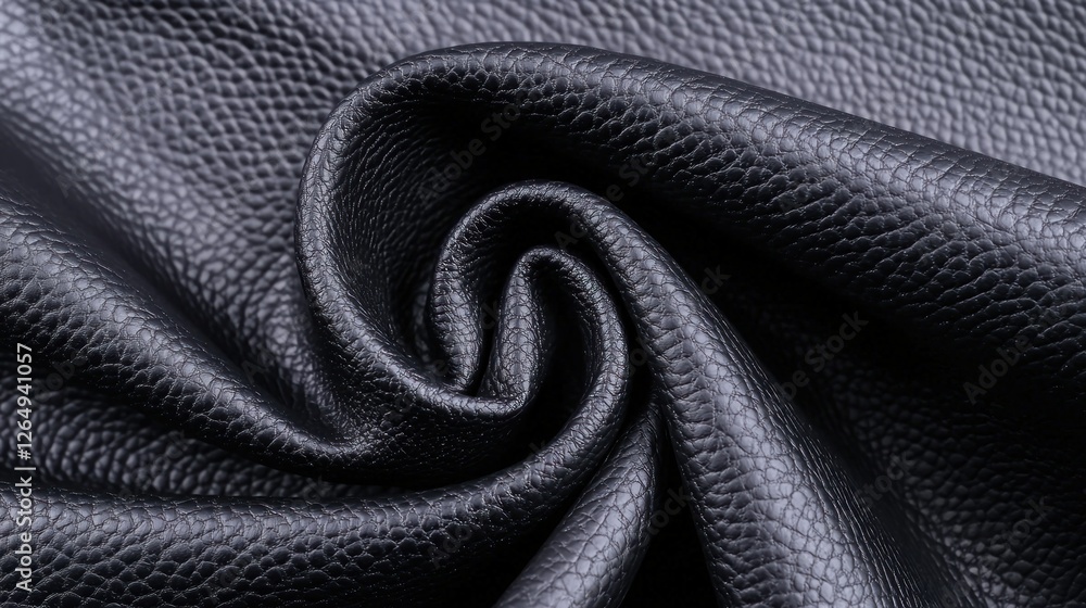 Close-Up of Luxurious Black Leather Texture with Natural Grain and Soft Finish for Design and Fashion Use Close-Up of Luxurious Black Leather Texture with Natural Grain and Soft Finish for Design and Fashion Use