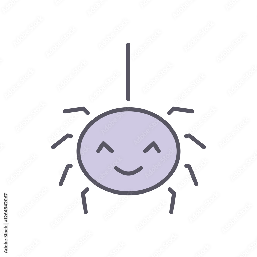 Spider vector icon stock illustration Spider vector icon stock illustration