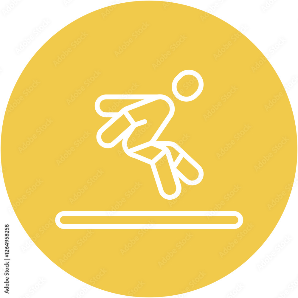 Fototapeta premium Long Jump Icon