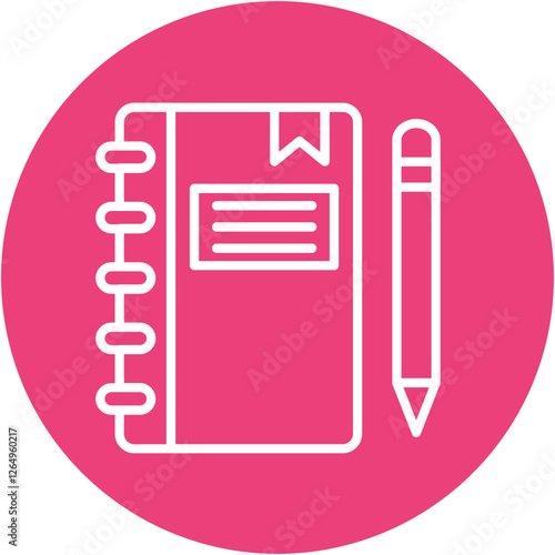 Notebook and Pencil Icon