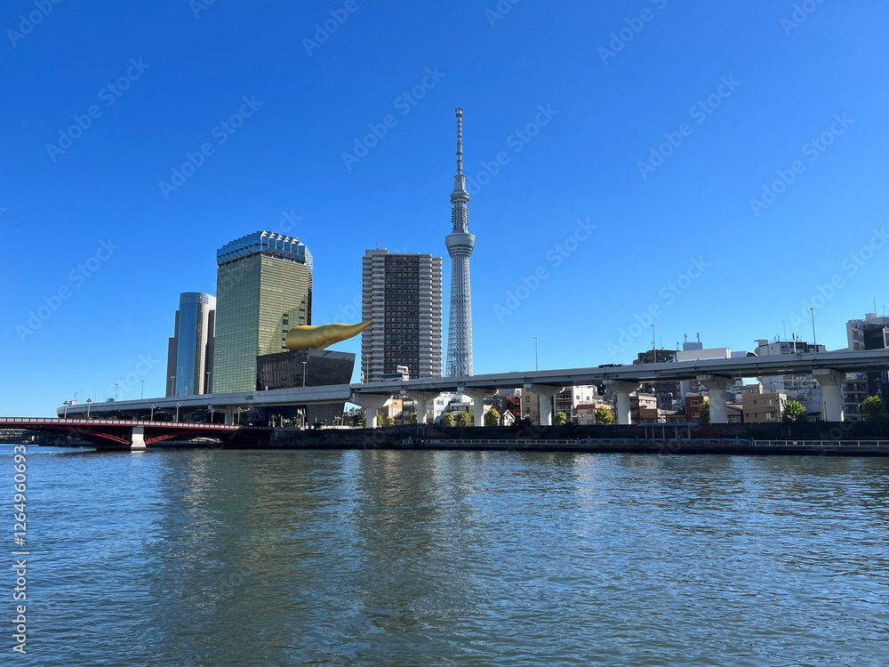 The Sumida river in Tokyo