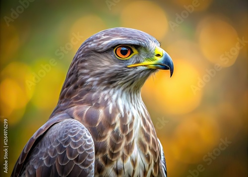 Grey-Faced Buzzard on Light, Wildlife Photography, Bird Portrait