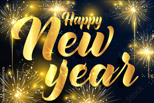 Fireworks new year 2020 background 01