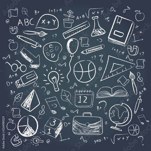 different-school-elements-chalkboard-style