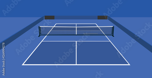 Great attractive simple and memorable Pickleball court for competition and tournament event	