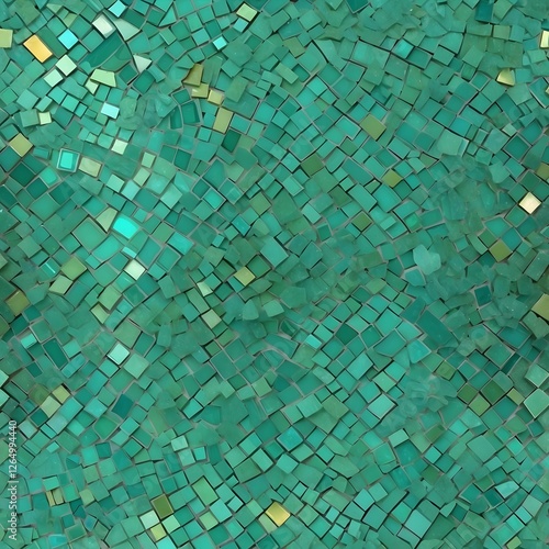 Design Hintergrund Grafik im Mosaik-Stil - Grüntöne