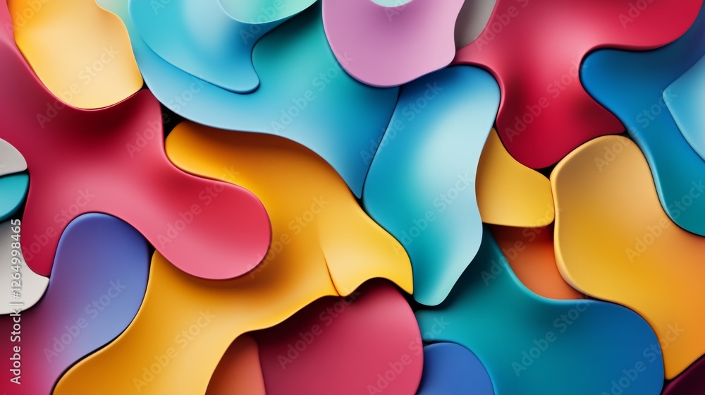 Vibrant Colors and Flowing Shapes of Ambition Vibrant Colors and Flowing Shapes of Ambition