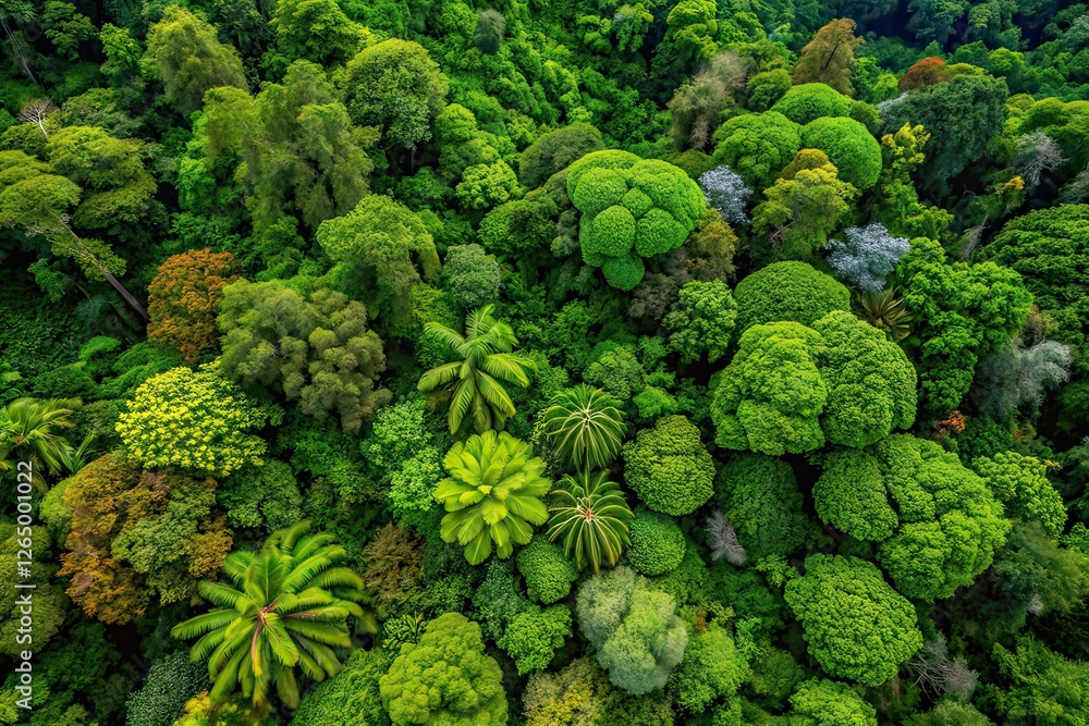 Lush Rainforest Canopy Aerial Macro Lush Rainforest Canopy Aerial Macro