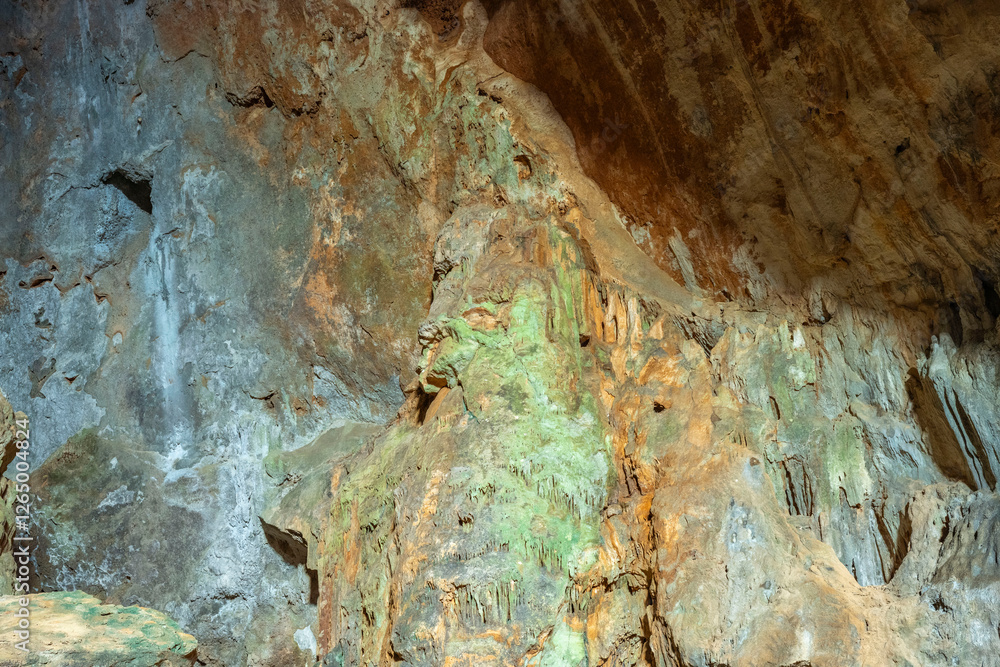 Fototapeta premium The cave is situated in Killik location of Ahirtas village at Dosemealti district of Antalya Province.The cave is 633 m long and has two large chambers on the main gallery, which has a clearance.