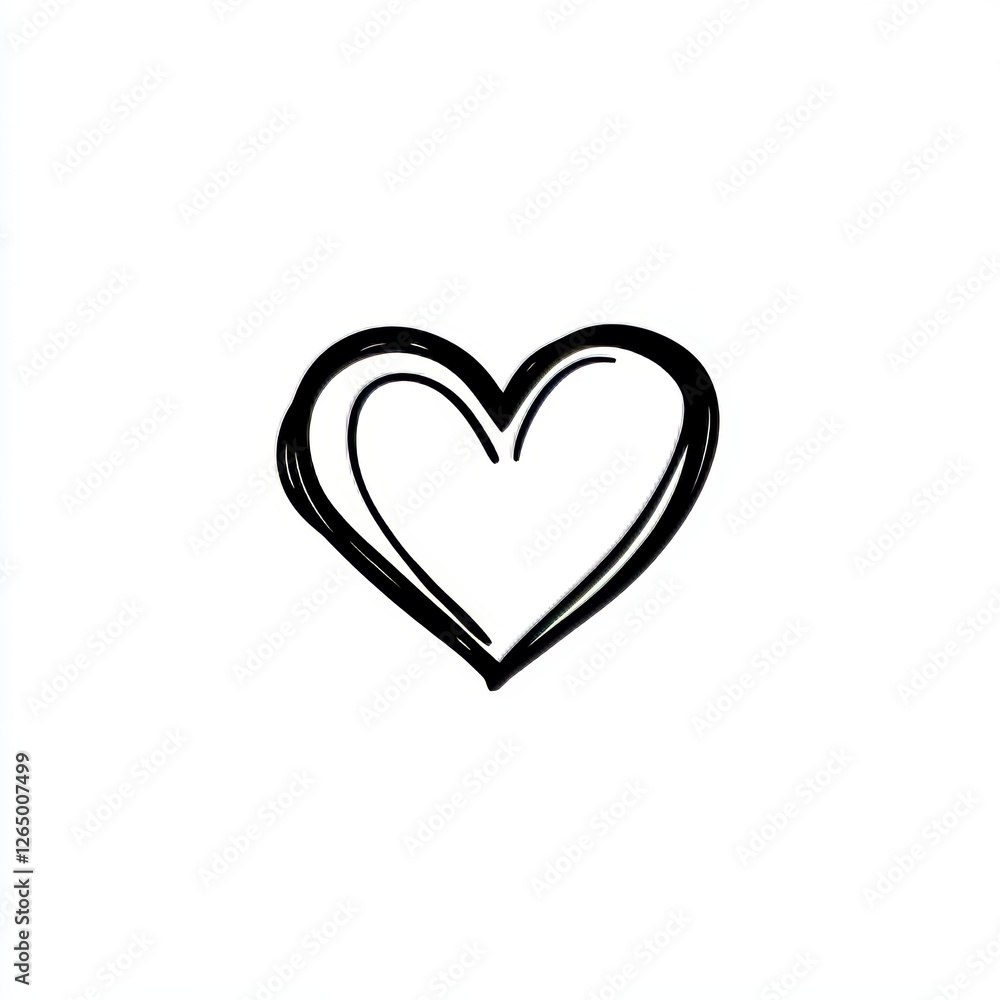 The heart doodle icon is an isolated, hand drawn love symbol that comes in a PNG file format with a transparent background The heart doodle icon is an isolated, hand drawn love symbol that comes in a PNG file format with a transparent background
