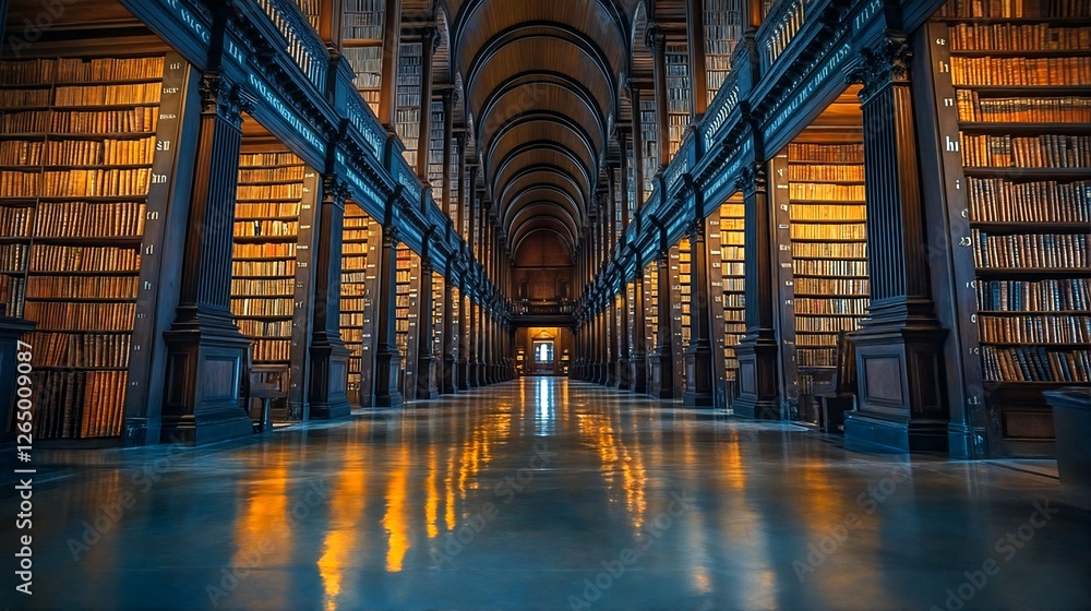 Obraz premium The Trinity College Library of Dublin, Ireland.