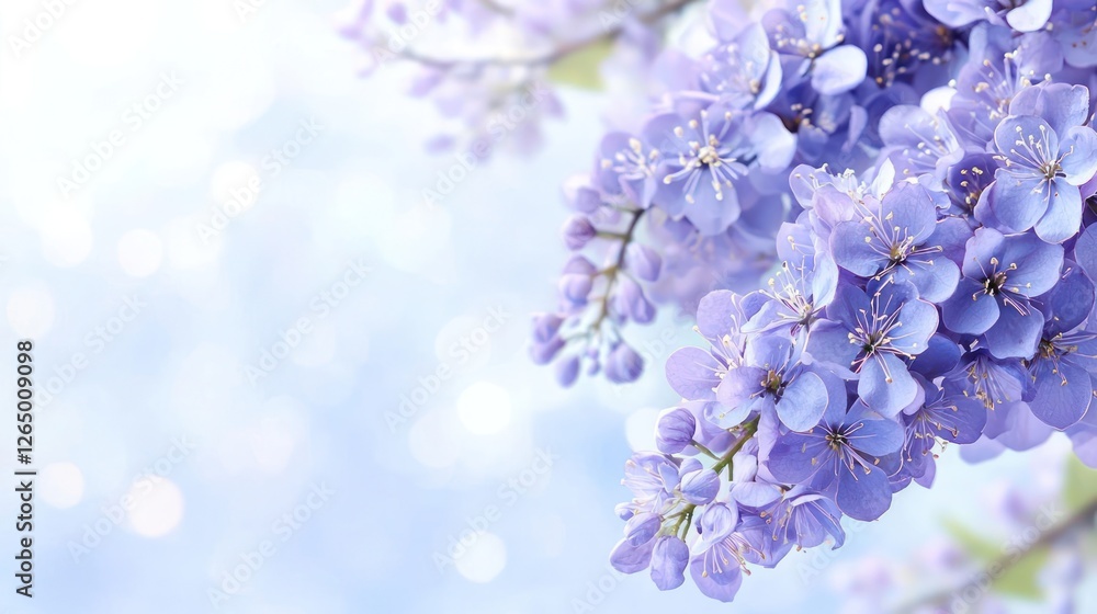 Close Up Of Lilac Flowers On Branch Close Up Of Lilac Flowers On Branch