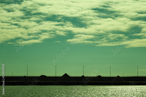 The port in green