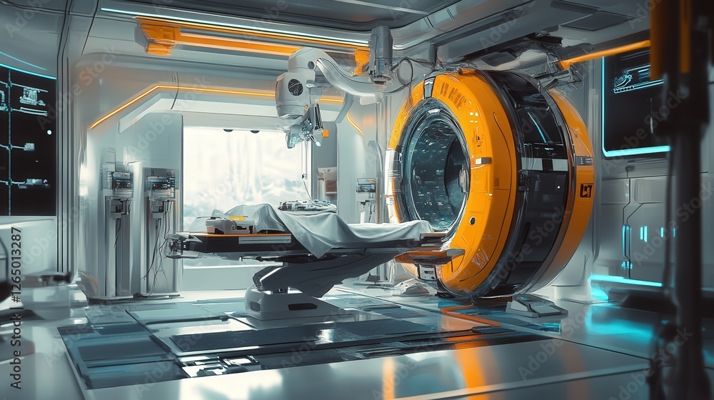 medical concept showcasing robotic-assisted surgery. medical concept showcasing robotic-assisted surgery.