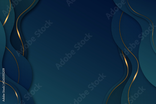 Elegant dark background with golden details