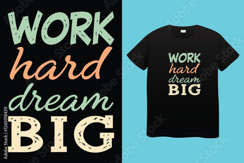 Typography T Shirt Design, Motivational typography t shirt design, custom, minimalist, success, hard work, future, make your own luck