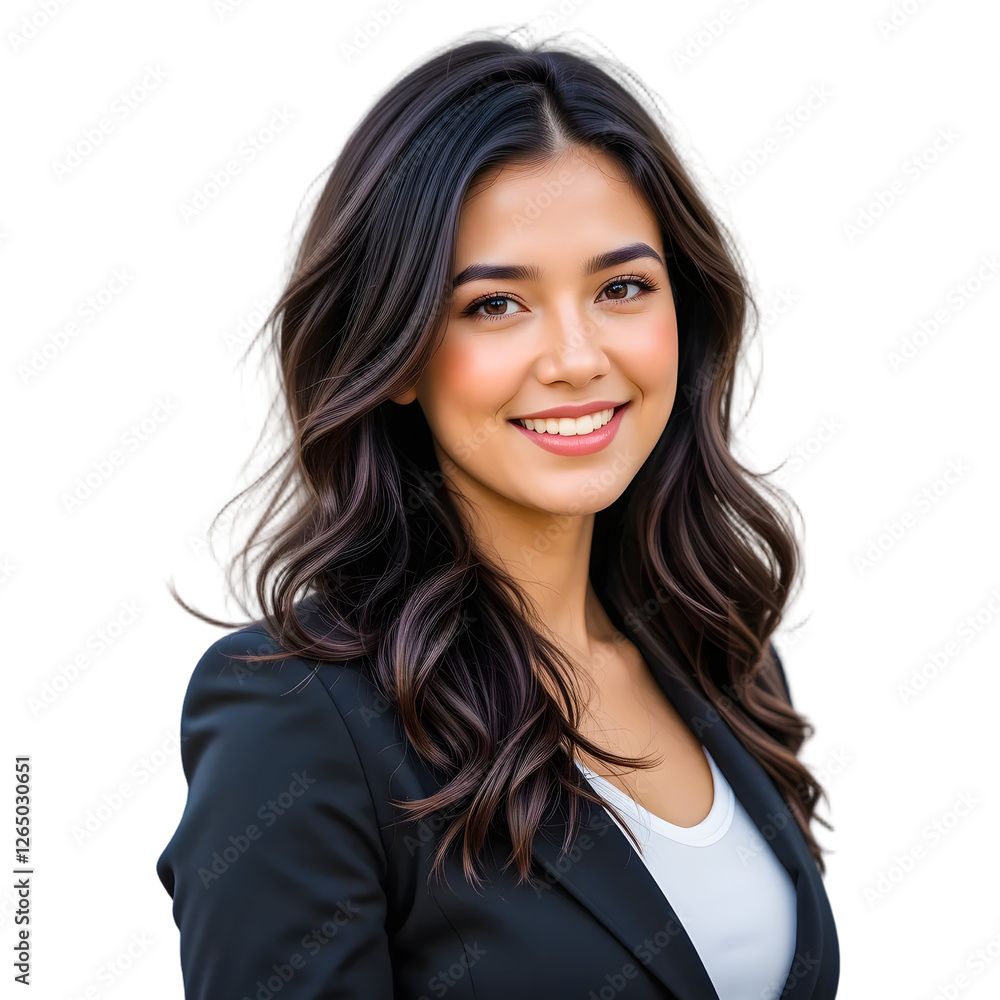 portrait of a young business woman on transparent background portrait of a young business woman on transparent background