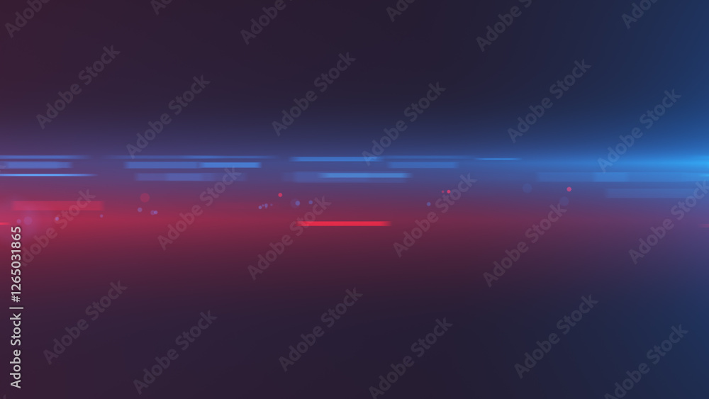 Fototapeta premium Red and blue light rays background