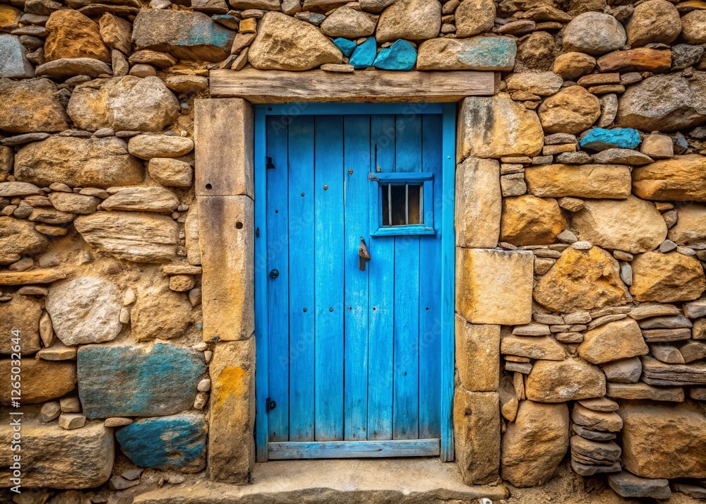Minimalist Blue Door: Ant Village, South Korea - Rustic Wall, Asian Architecture Minimalist Blue Door: Ant Village, South Korea - Rustic Wall, Asian Architecture