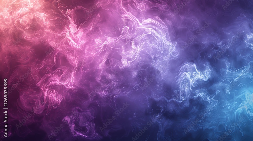 Abstract background with swirling purple, blue and orange smoke. Abstract background with swirling purple, blue and orange smoke.