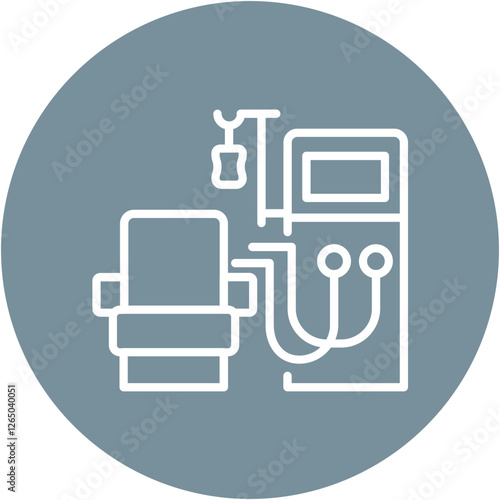 Kidney Dialysis Machine Icon