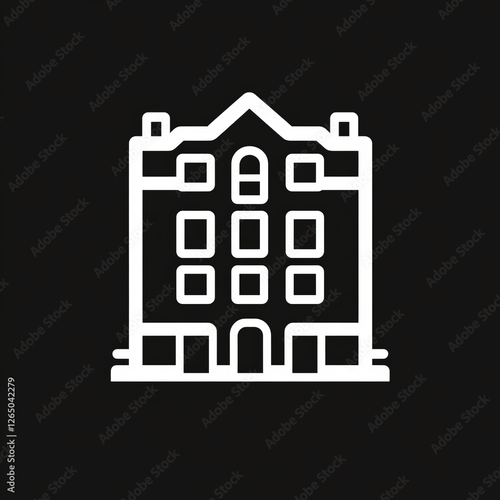 Elegant Architectural Building Design Illustration Elegant Architectural Building Design Illustration