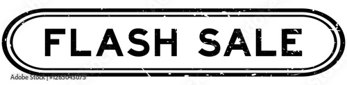 Grunge black flash sale word rubber seal stamp on white background
