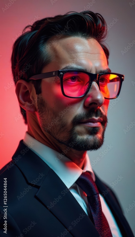Obraz premium Well-dressed individual uses high-powered field glasses , adventure, birds