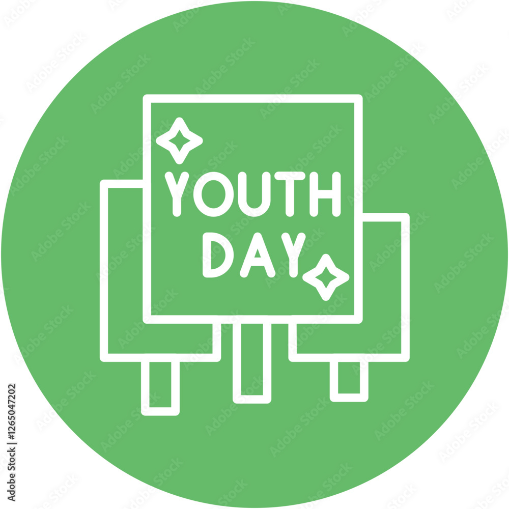 Fototapeta premium Youth Day Icon