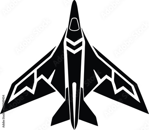 Tableau sur toile Avro vulcan Z plane vector illustration