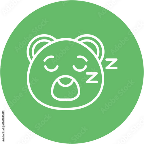 Sleepy Bear Icon