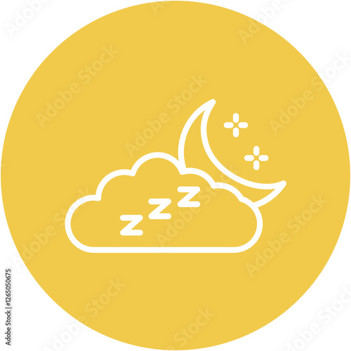 Sleepy Cloud Icon