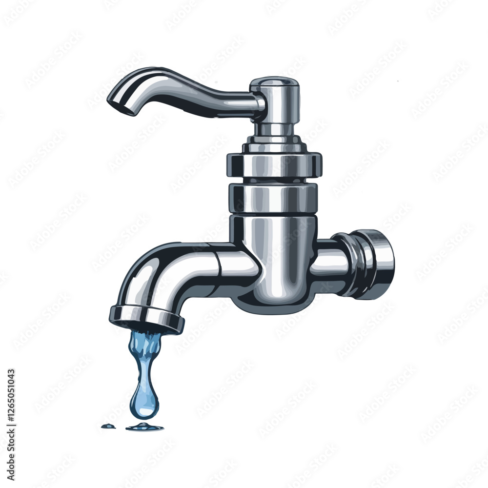 water faucet. isolated on white background. water faucet. isolated on white background.