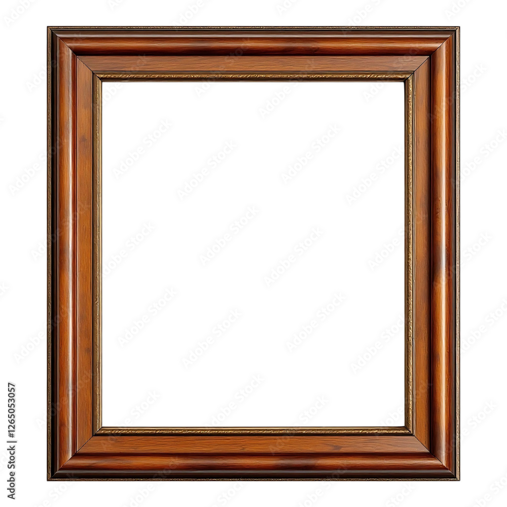 Wooden square picture frame with a glossy finish Wooden square picture frame with a glossy finish
