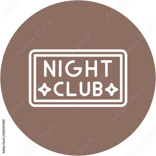 Nightclub Sign Icon