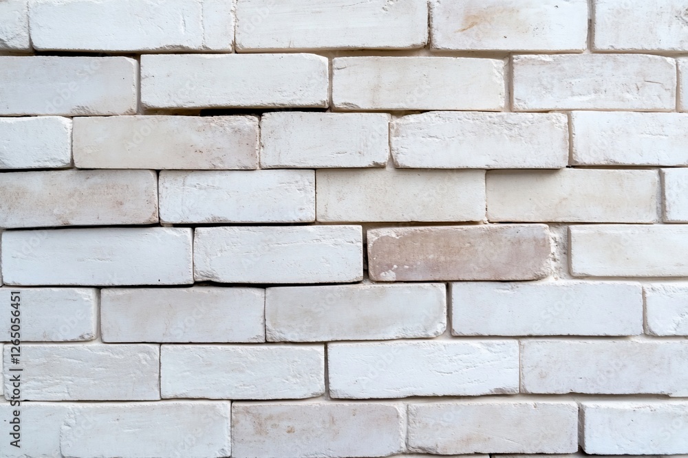 A white brick wall close up suitable for texture, backgrounds, or construction A white brick wall close up suitable for texture, backgrounds, or construction