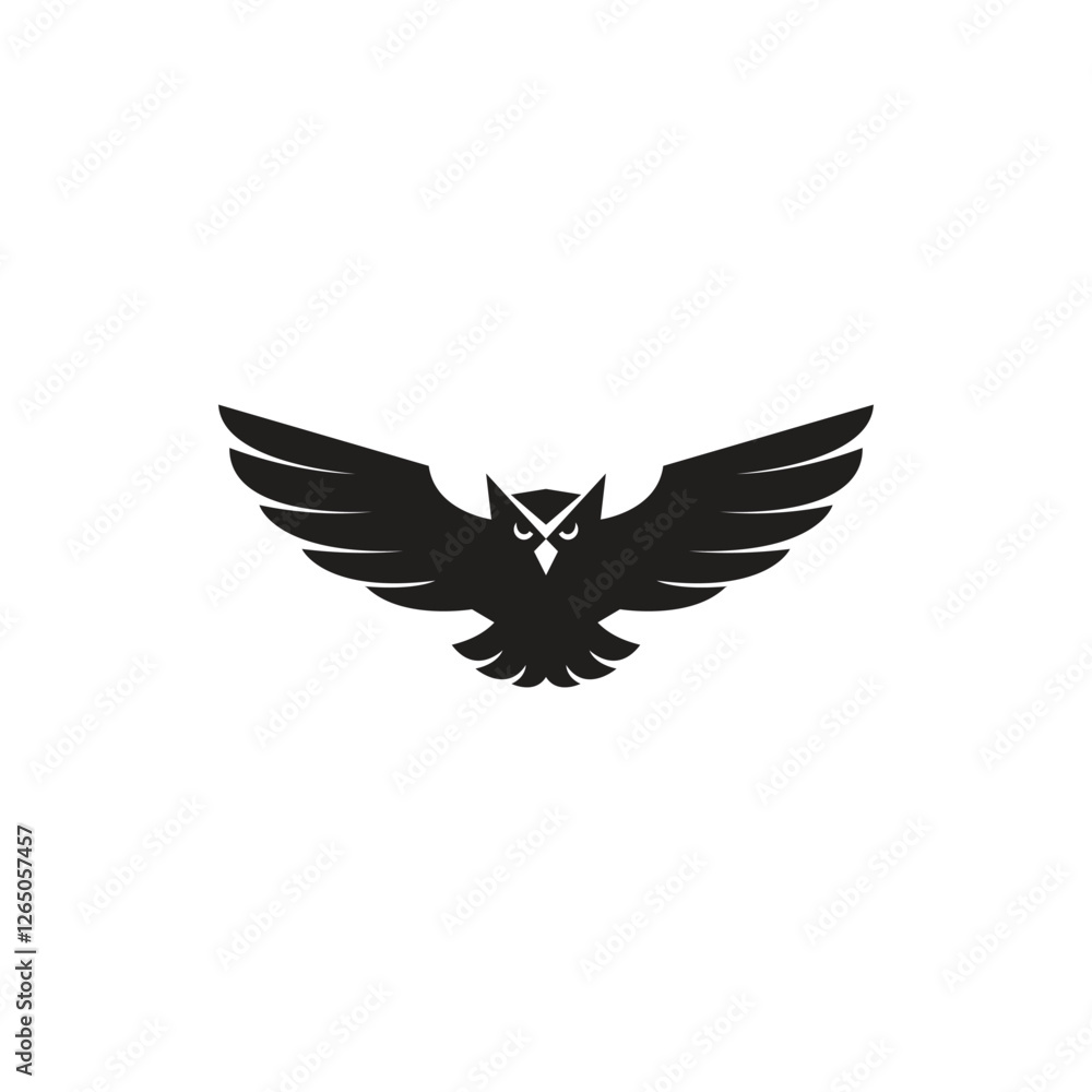 Obraz premium owl logo icon vector illustration