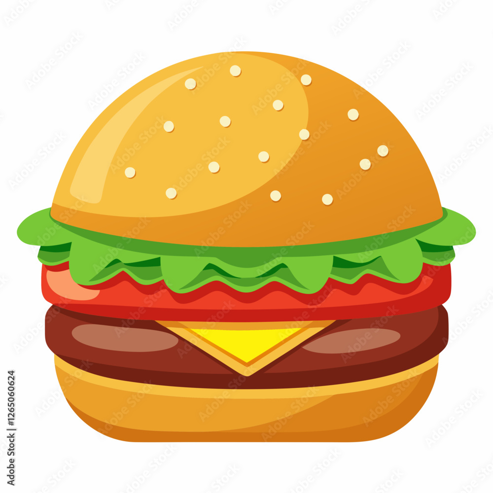 hamburger on white background hamburger on white background