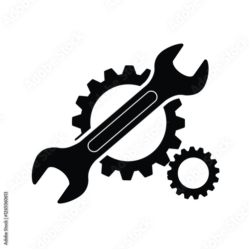 wrench and gear
