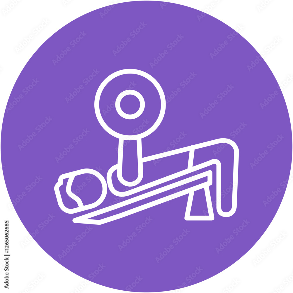 Decline Bench Press Icon Decline Bench Press Icon