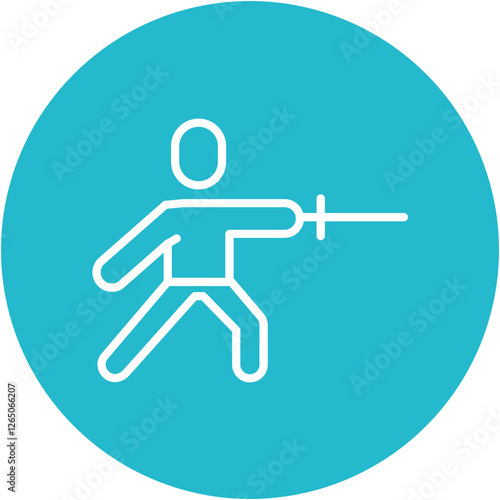 Fencing Footwork Icon