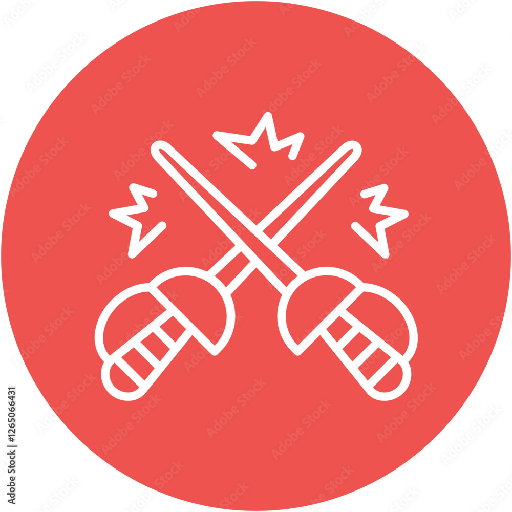 Fencing Tournament Icon Fencing Tournament Icon