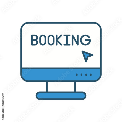 Booking  vector icon stock illustration