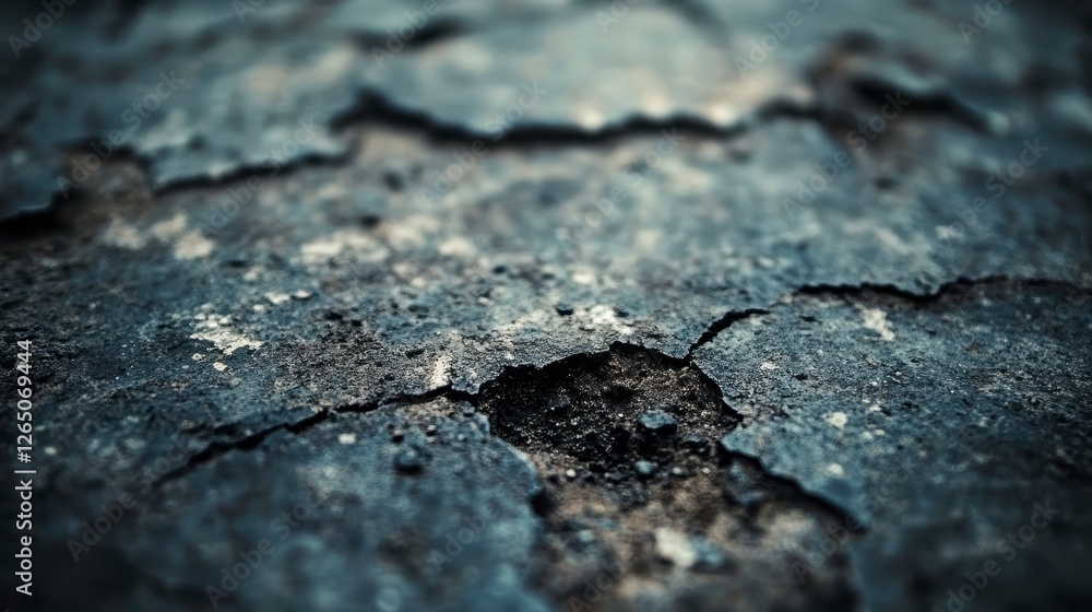 Cracked asphalt road surface closeup, texture background Cracked asphalt road surface closeup, texture background