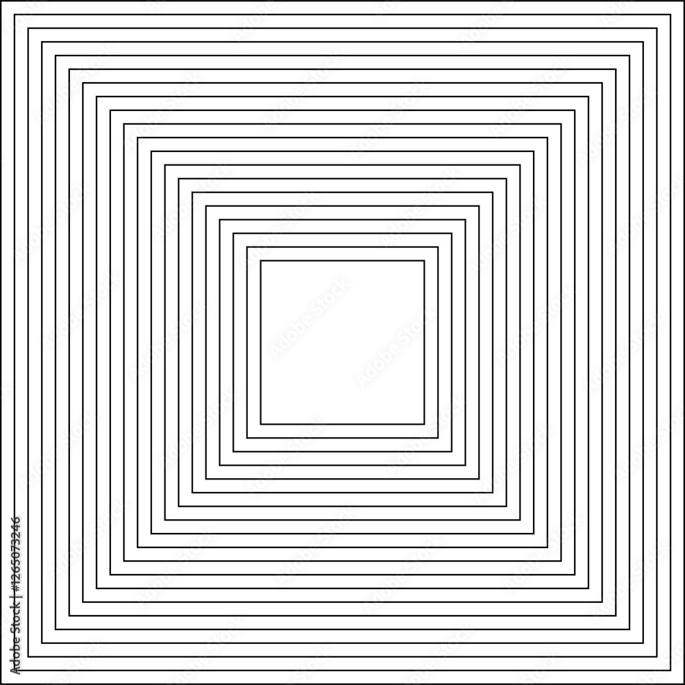 Square line icons set. Geometric design Square line icons set. Geometric design