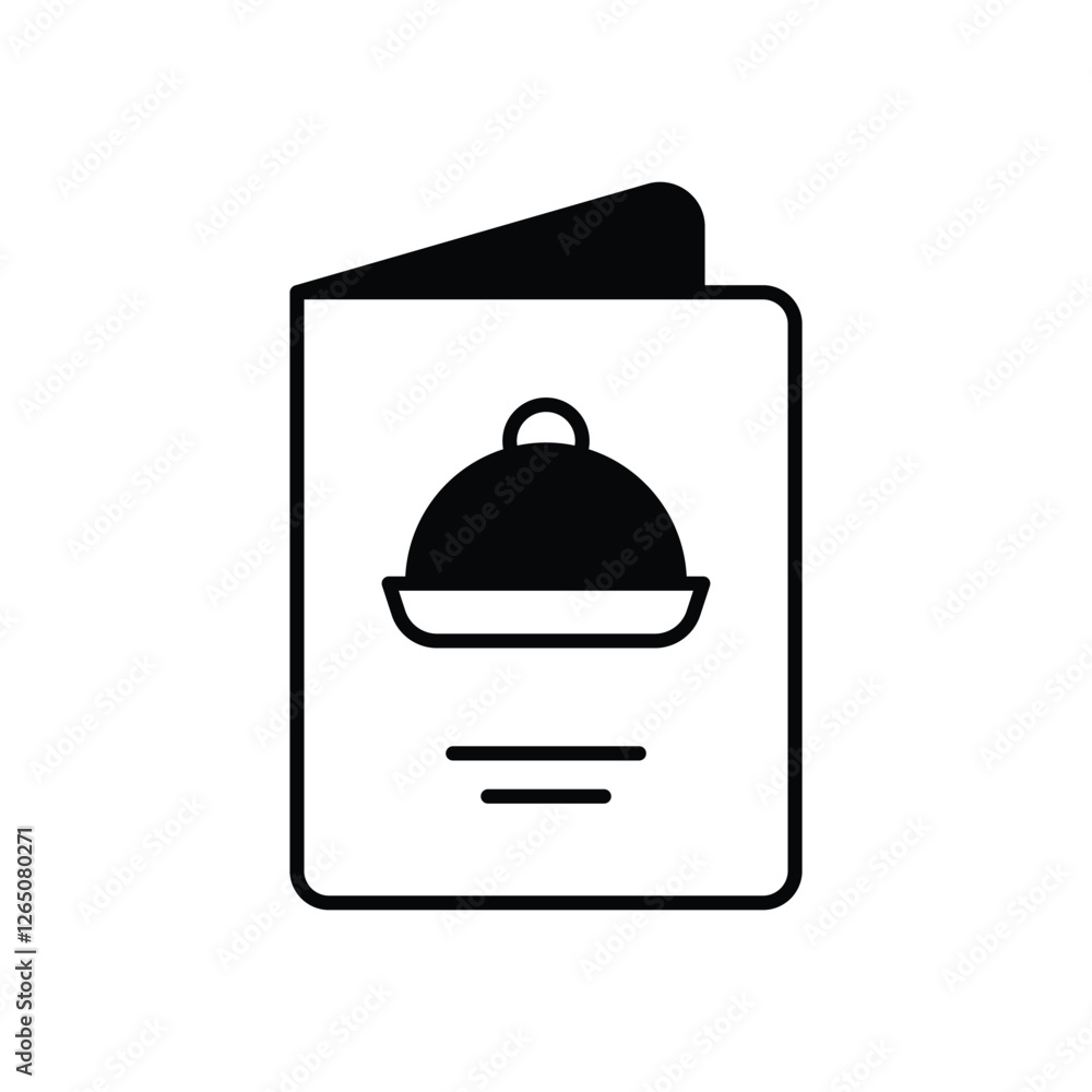 Obraz premium Restaurant vector icon stock illustration