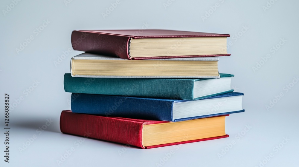 books on isolated white background books on isolated white background