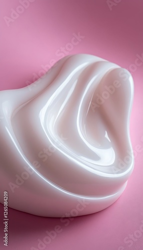 Elegant Minimalist Blush Pink Wave Swirls,. Light and Airy Abstract Artistic Cosmetic Background