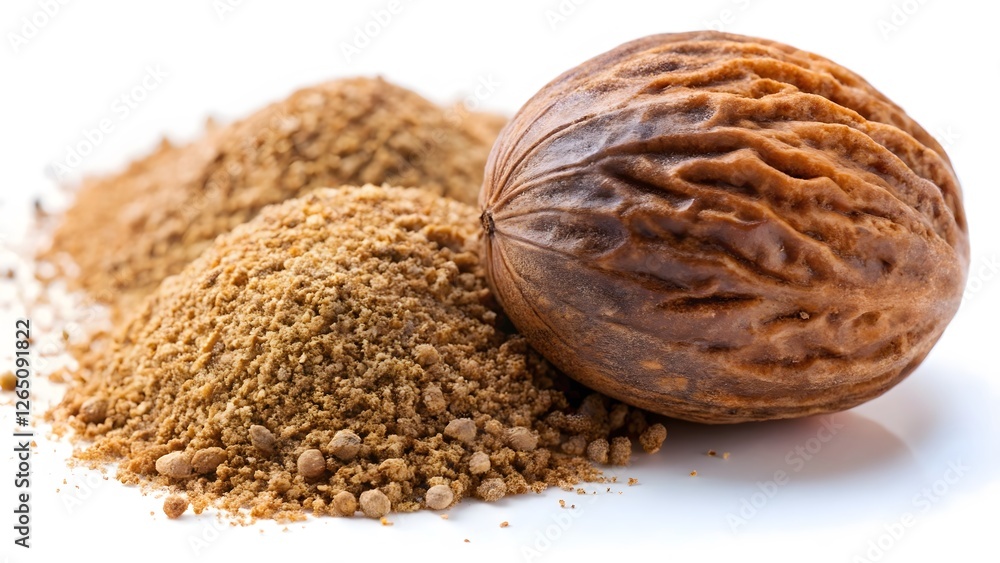 Nutmeg Whole and Ground Spice Nutmeg Whole and Ground Spice